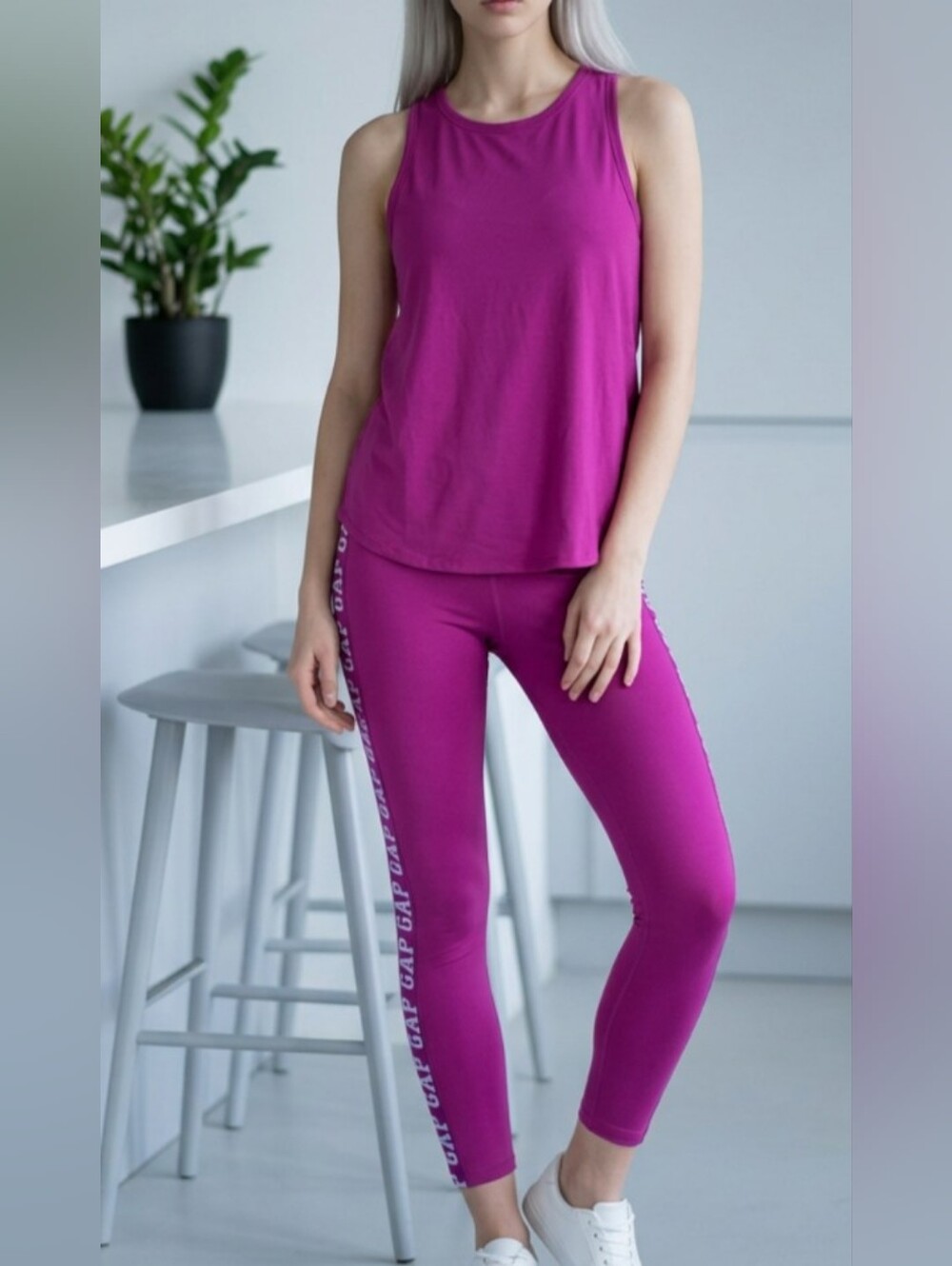 GAP Fuchsia Shapewear Top and Leggings